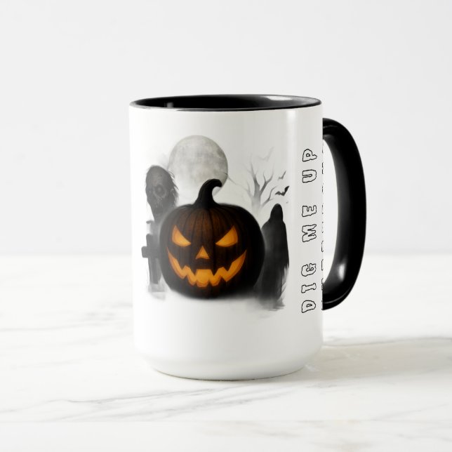 Zwei-Ton-Halloween-Tasse Tasse (VorderseiteRechts)