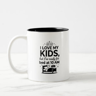 Zwei-Ton-Leben Bereite Mama-Zitat Zweifarbige Tasse