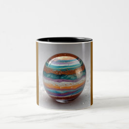 Zwei-Ton-Tasse, 325ml (Marmor-10) Zweifarbige Tasse