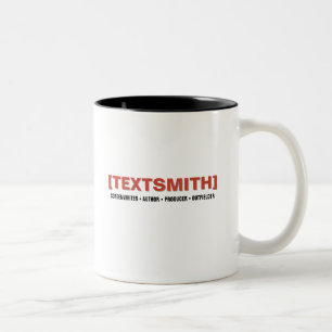 Zwei Ton-Tasse - Logo [TEXTSMITH] Zweifarbige Tasse