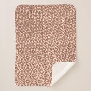 Zwei-Tone Abstrakt Geometric Terra Cotta Sherpadecke