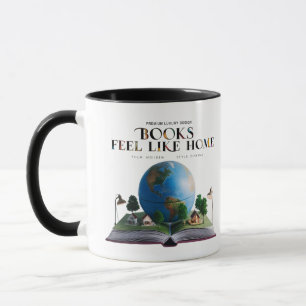 Zwei-Töne-Ästhetik-Lesegeschenk für Bücherwürmer Tasse