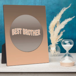 Zwei Tone Bester Bruder Fotoplatte