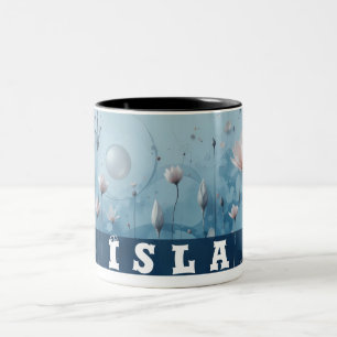 Zwei Töne Blumen anpassbare Tasse