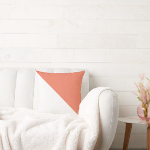 Zwei Tone Diagonal Lachs Kissen