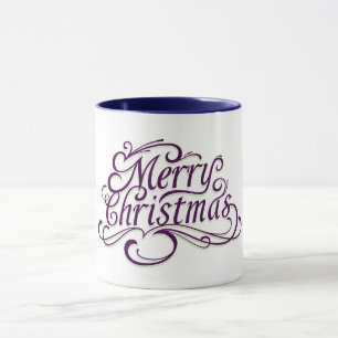 Zwei Tone frohe Weihnachten Tasse
