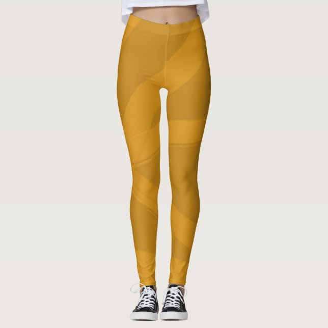 Zwei Tone Gelb Leggings (Vorderseite)
