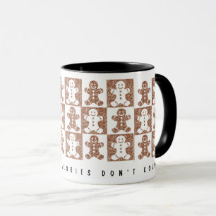 Zwei Tone Gingerbrett Mann Benutzerdefinierter Tex Tasse