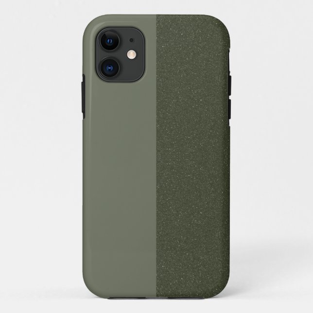 Zwei-Tone-Green Texture iPhone 11 Fall - Anpassen Case-Mate iPhone Hülle (Rückseite)