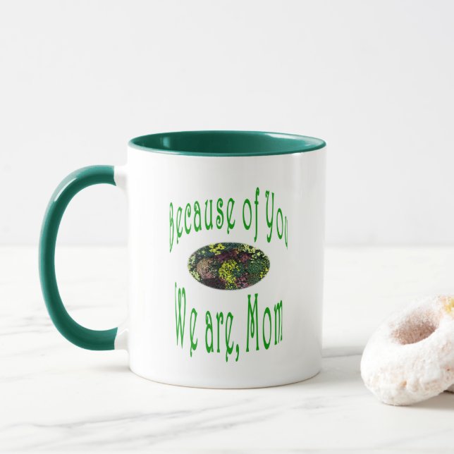 Zwei-Tone-Kaffee-Tasse Tasse (Mit Donut)