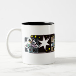 Zwei-Tone-Kaffeearmsterne Zweifarbige Tasse