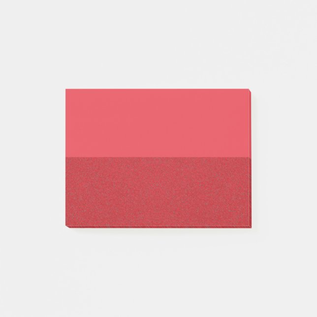 Zwei-Tone-Lärm-Textur Tomato Red Post-it® Notes Post-it Klebezettel (Vorderseite)