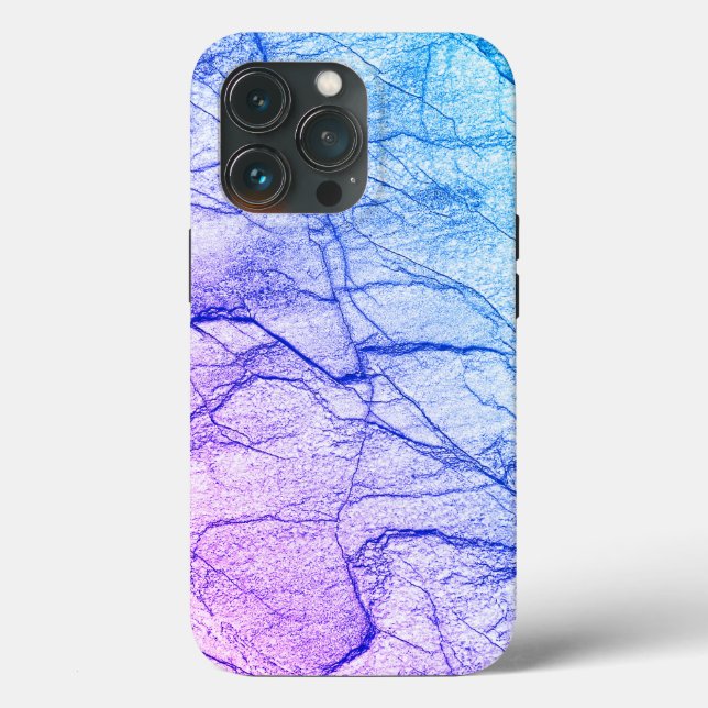 Zwei tone Lila Marmoraussehen Case-Mate iPhone Hülle (Rückseite)