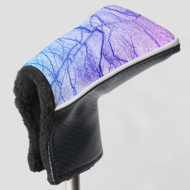 Zwei tone Lila Marmoraussehen Golf Headcover (3/4 Vorderseite)