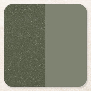 Zwei-Tone-Minimalistisch-Moss-Grünbuch - Untersetz Rechteckiger Pappuntersetzer