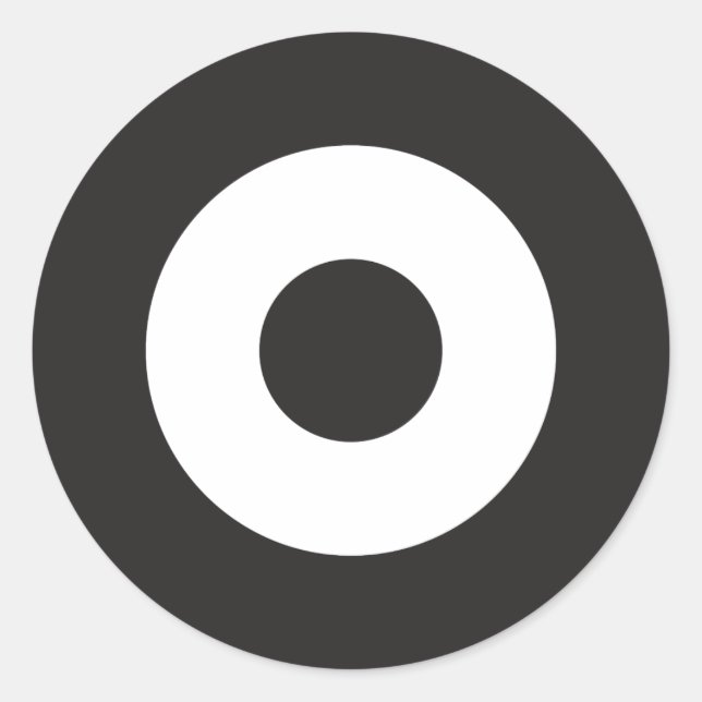 Zwei Tone Mod Rundaufkleber Runder Aufkleber (Vorderseite)