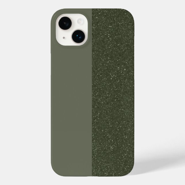 Zwei-Tone-Moos Green iPhone 14 Plus Fall (Custom) Case-Mate iPhone Hülle (Rückseite)