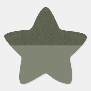 Zwei-Tone-Moss-Star-Sticker - individuell anpassba Stern-Aufkleber