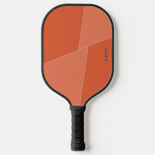 Zwei Tone Orange Pickleball Paddle mit Namen