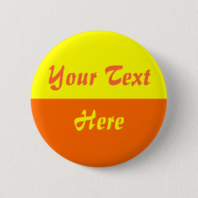 Zwei Tone - Orange Untere Hälfte Button (Vorderseite)