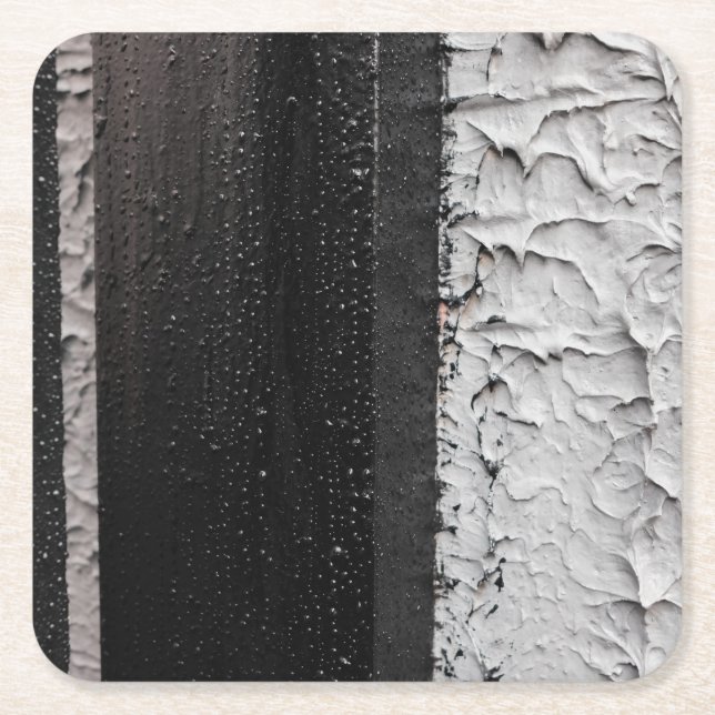 zwei Töne Rechteckiger Pappuntersetzer (Vorderseite)