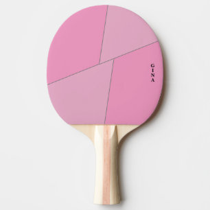 Zwei-Töne-Rosa-Ping-Pong-Schläger personalisiert Tischtennis Schläger