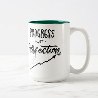 Zwei-Töne-Tasse, 15 oz Fortschritt Nicht Perfektio Zweifarbige Tasse