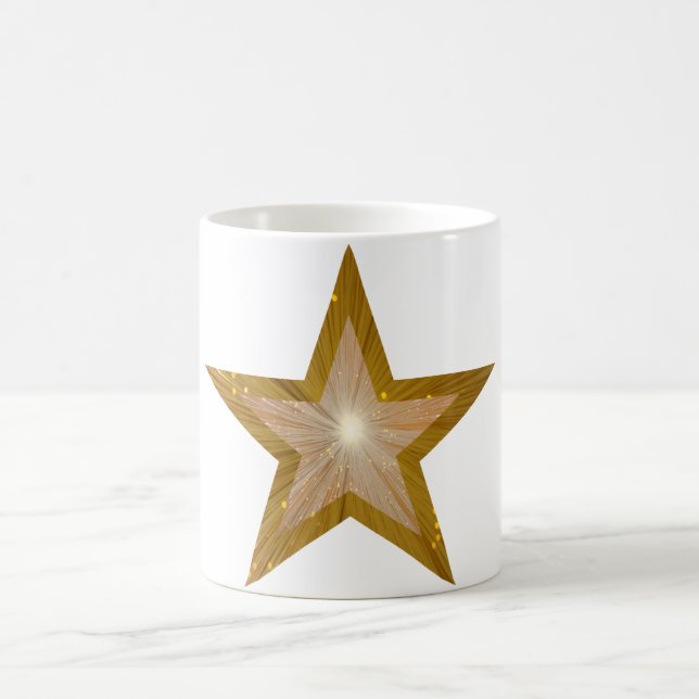 Zwei-Töne-Tasse Gold Star Kaffeetasse (Mittel)