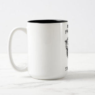 Zwei-Töne-Tasse: Lustiger Management-Humor-Zitat Zweifarbige Tasse