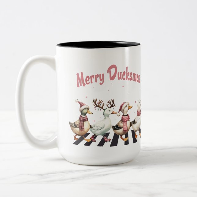 Zwei Tone Tasse Merry Ducksmas (Links)