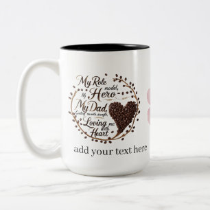 Zwei-Tone-Tasse mit Coffee Bean Herd Design Zweifarbige Tasse