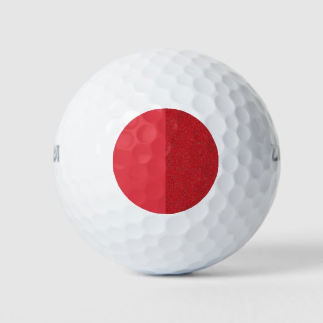 Zwei Tone Tomato Red Custom Golf Balls Golfball (Vorderseite)