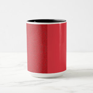Zwei-Tone-Tomato Red Noise Keramik Tasse - Anpasse