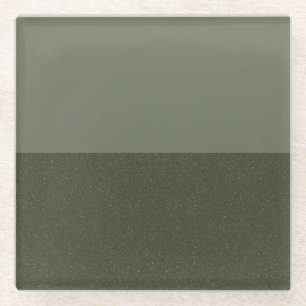 Zwei-Tone-Untersetzer aus grünem Glas - individuel Glasuntersetzer