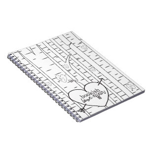 Zwei Toned Booking Liebe Affair Notebook Notizblock