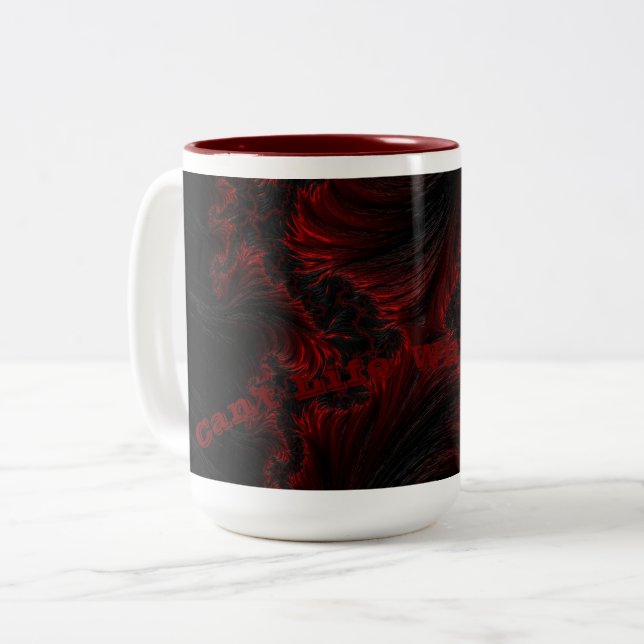 Zwei-Tonen-Lieben-Tasse Zweifarbige Tasse (Vorderseite Links)