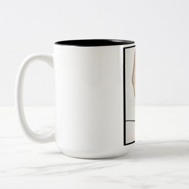 Zwei-Tonen-Tasse, 15 oz Zweifarbige Tasse (Links)