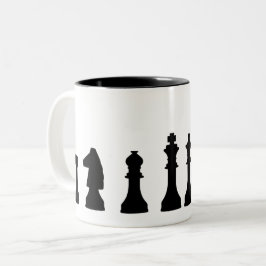 Zwei-Tonen-Tasse-Schach Zweifarbige Tasse