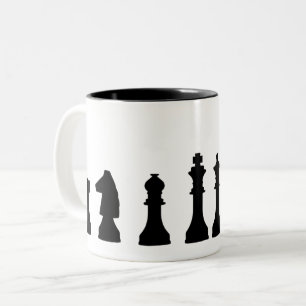 Zwei-Tonen-Tasse-Schach Zweifarbige Tasse