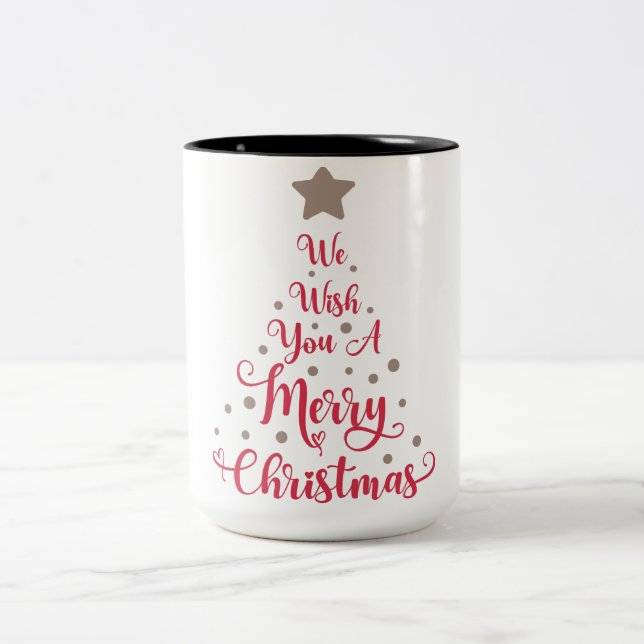 Zwei-Tonen-Tasse Zweifarbige Tasse (Mittel)