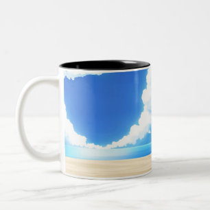 Zwei-Tonen-Tasse Zweifarbige Tasse