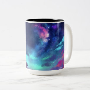Zwei-Tonen-Tasse Zweifarbige Tasse