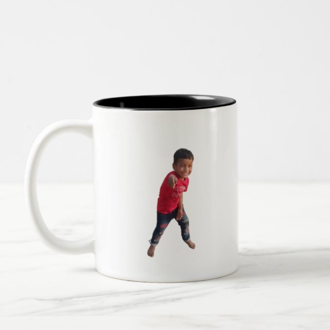 Zwei-Tonen-Tasse Zweifarbige Tasse (Links)