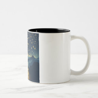 Zwei-Tonen-Tasse Zweifarbige Tasse