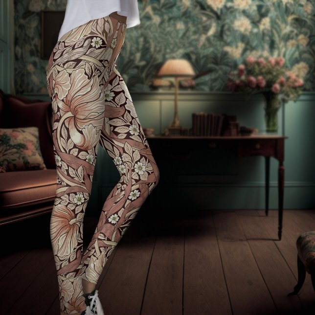 Zwei-Tonen-Yoga-Pants Fall Burnt Orange Morris Leggings (Von Creator hochgeladen)