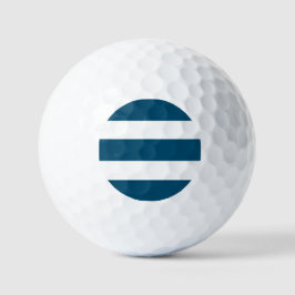 Zwei Tonstreifen Golfball