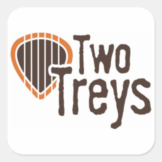Zwei Treys Square Sticker