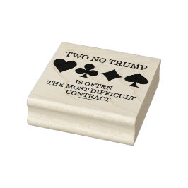 Zwei Trump ist oft der schwierigste Vertrag Gummistempel