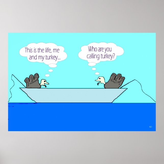 Zwei Truthähne - mein die Türkei-Plakat Poster (Vorne)