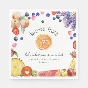 Zwei-tti Fruitti Süsse Fruit Geburtstag Serviette